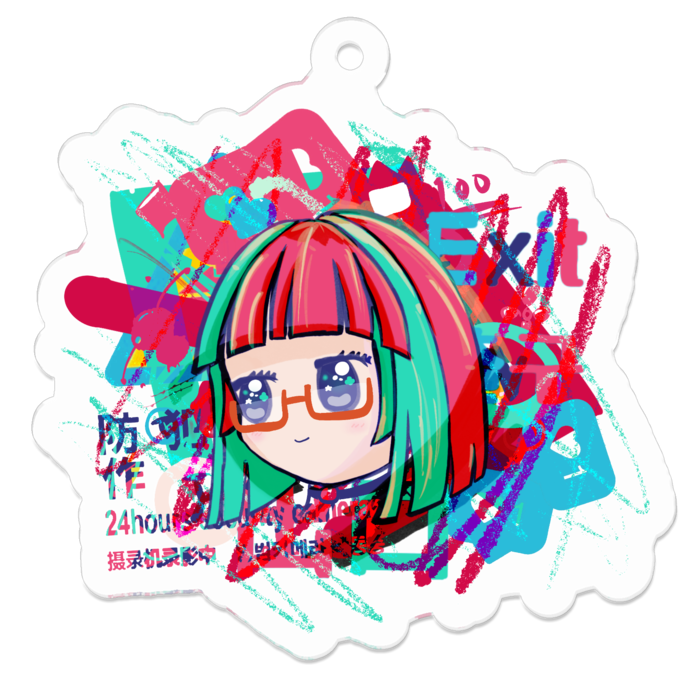 アクリルキーホルダー - 50 x 50 (mm)