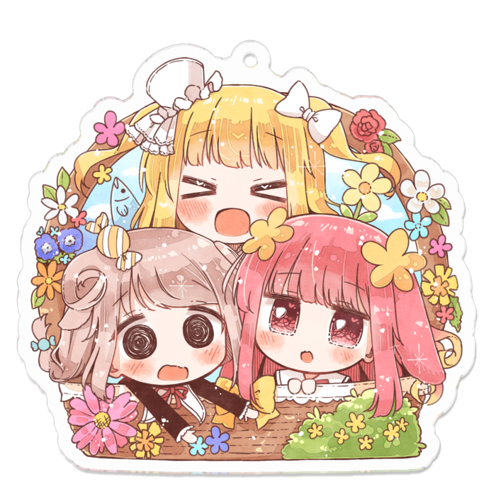 アクリルキーホルダー（コーティング） - 70 x 70 (mm)