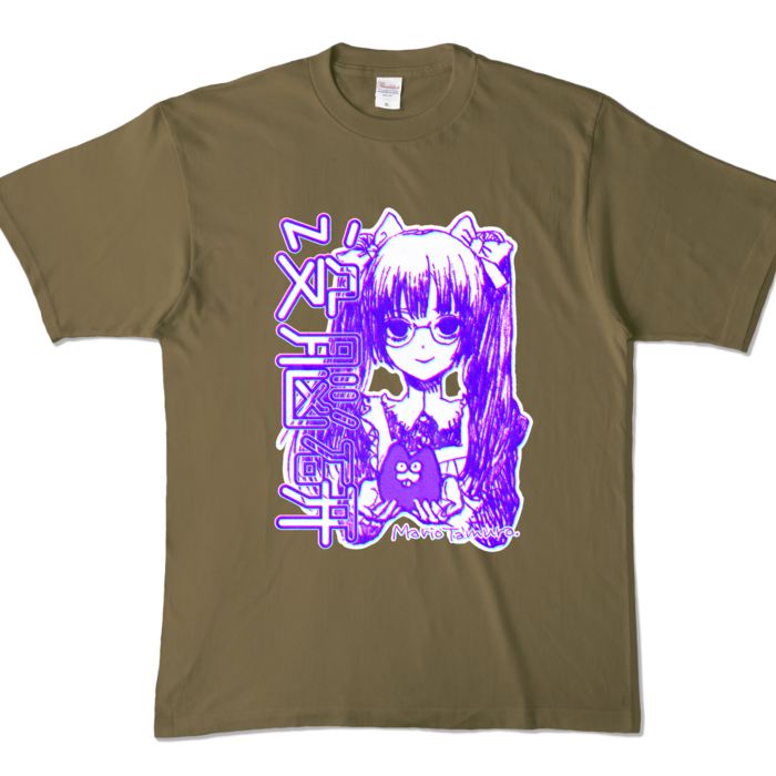 カラーTシャツ - XL - オリーブ (濃色)