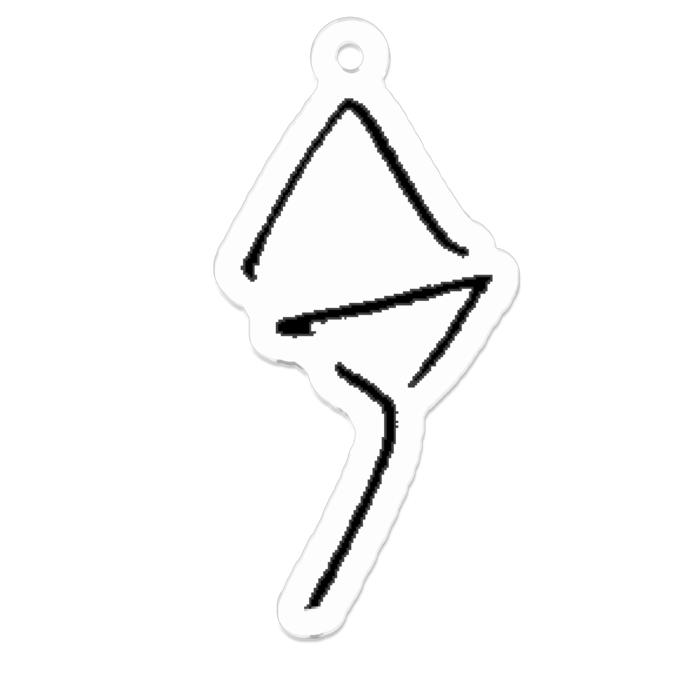 アクリルキーホルダー - 50 x 50 (mm)