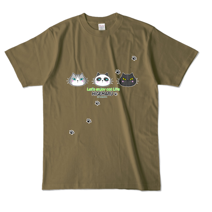 カラーTシャツ - L - オリーブ (濃色)