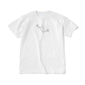 白い小鳥のtシャツ なちゅらるる Booth