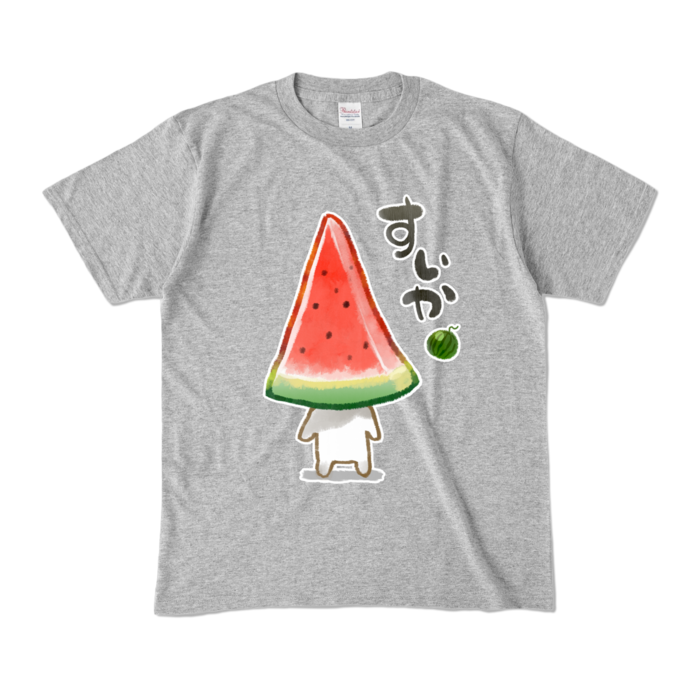 カラーTシャツ - M - 杢グレー (濃色)