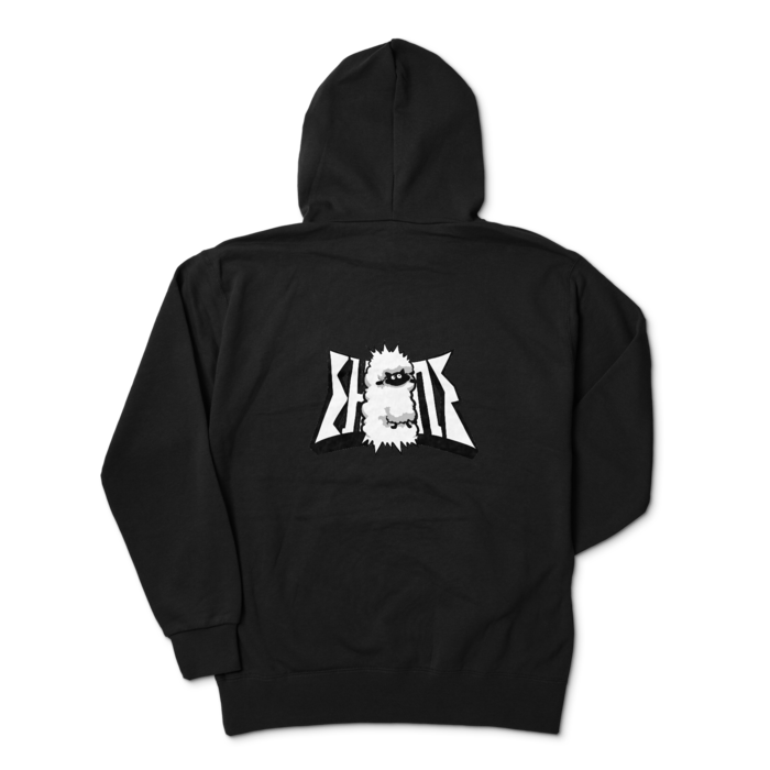 ジップパーカー - XL - ブラック