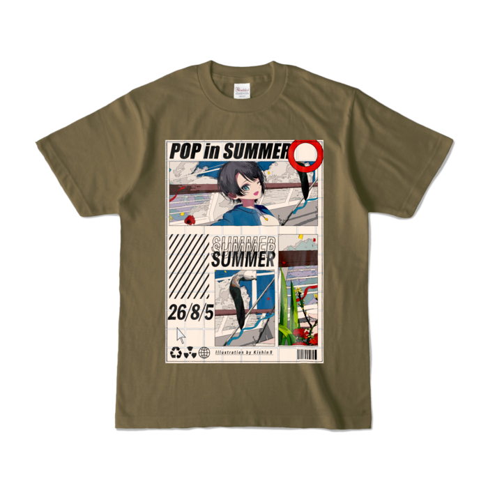 カラーTシャツ - S - オリーブ (濃色)