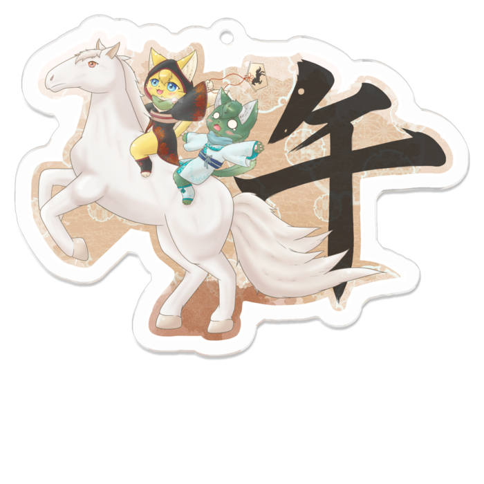 アクリルキーホルダー（コーティング） - 70 x 70 (mm)