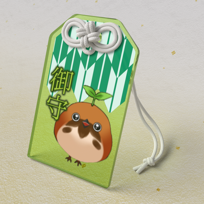 ﾄﾘﾁｭﾝver.アクリルお守り - 50 × 80mm