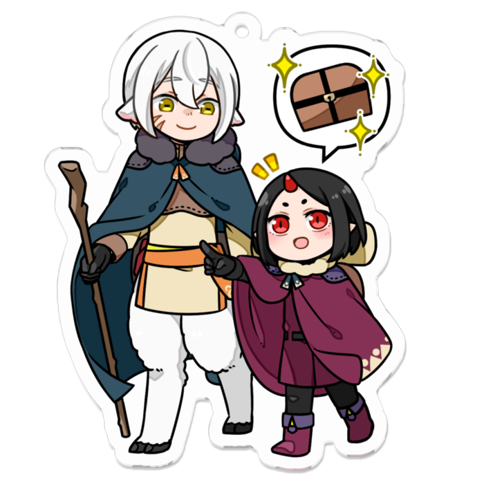 アクリルキーホルダー（コーティング） - 70 x 70 (mm)