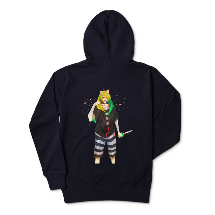 ジップパーカー - L - ネイビー