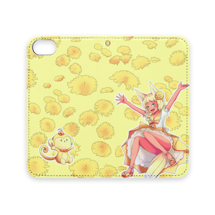 手帳型iPhoneケース（ベルトなし） - iPhone 8 / 7 / SE2 - ストラップ穴 あり