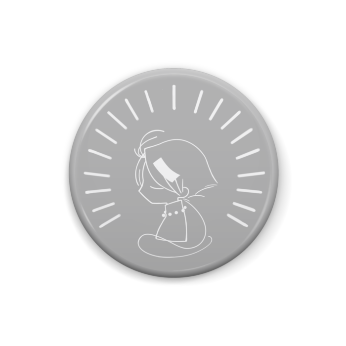 しんぷるわんたお缶バッジ - 25mm