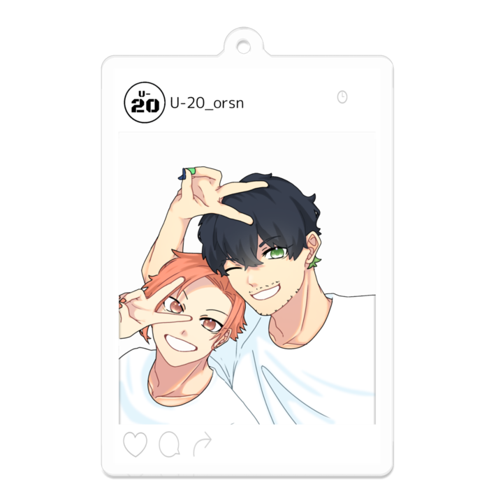 アクリルキーホルダー - 70 x 70 (mm)