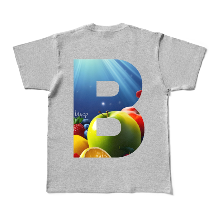 カラーTシャツ - M - 杢グレー (濃色)