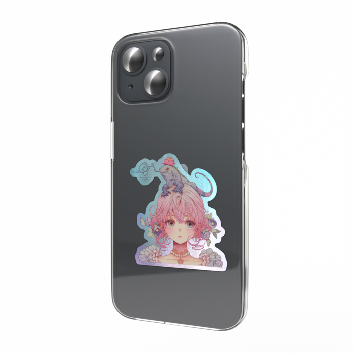 オーロラスマホステッカー - 縦