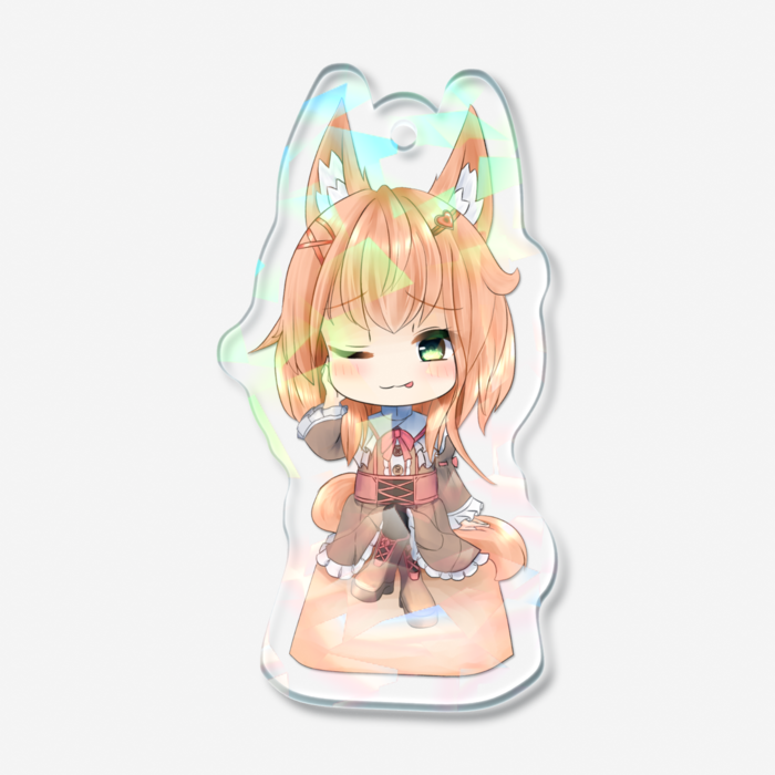 ホログラムアクリルキーホルダー - 50 × 50mm