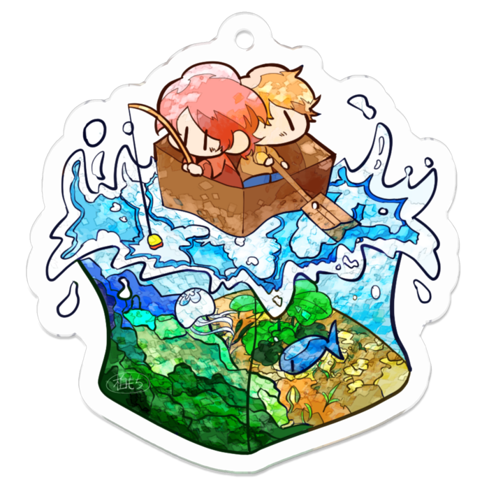 アクリルキーホルダー - 50 x 50 (mm)