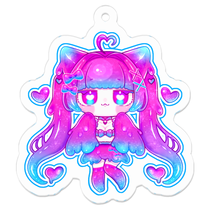 アクリルキーホルダー(コーティング) - 50 x 50 (mm)
