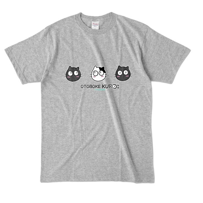 カラーTシャツ - L - 杢グレー (濃色)