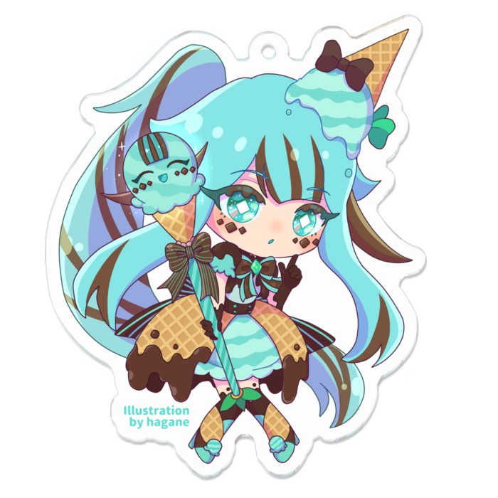 アクリルキーホルダー - 70 x 70 (mm)