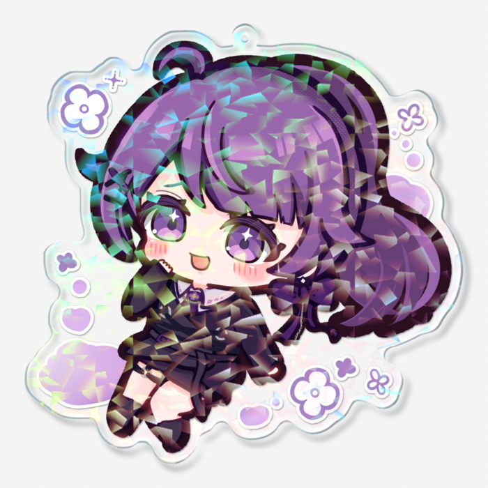 ホログラムアクリルキーホルダー - 100 × 100mm