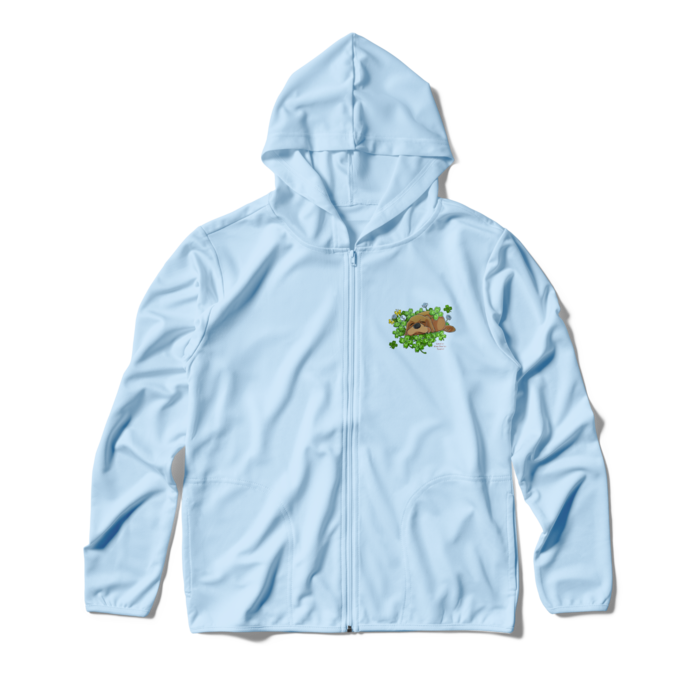 ジップパーカー - M - ライトブルー