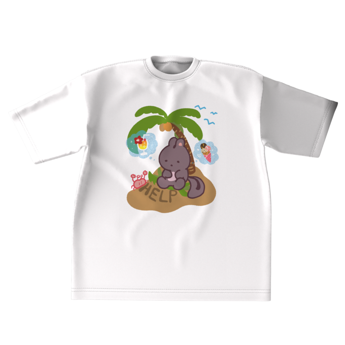 ビッグシルエットTシャツ - XL - 正面