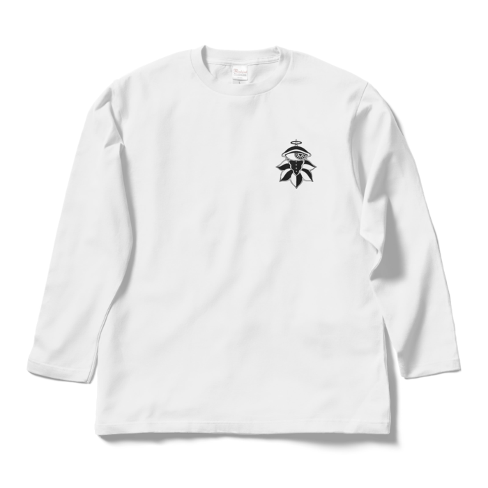 ロングスリーブTシャツ(文字色イエロー)  - L - ホワイト