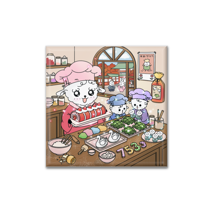 缶バッジ - 四角形40mm