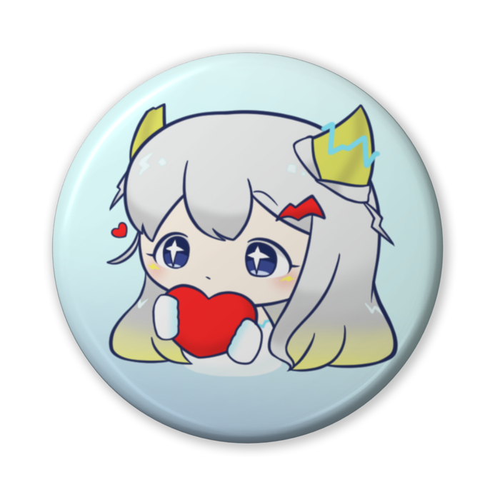 ハート缶バッジ(56mm)