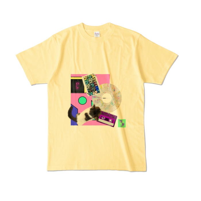 カラーTシャツ - L - ライトイエロー (淡色)