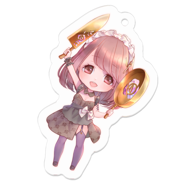 アクリルキーホルダー - 50 x 50 (mm)