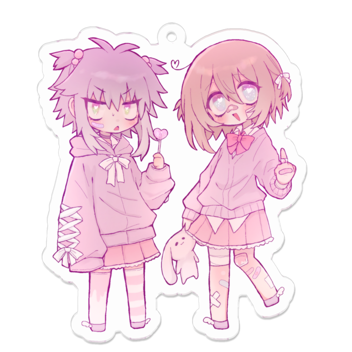アクリルキーホルダー - 70 x 70 (mm)