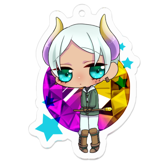 アクリルキーホルダー - 50 x 50 (mm)