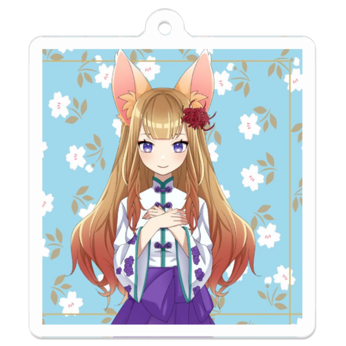 アクリルキーホルダー（コーティング） - 50 x 50 (mm)