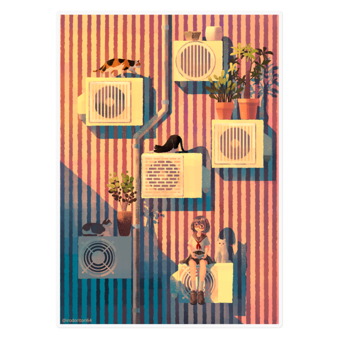 ステッカー - 160 x 160 (mm)クリア