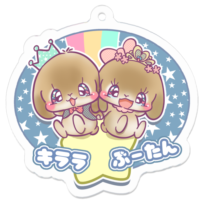 アクリルキーホルダー（コーティング） - 50 x 50 (mm)