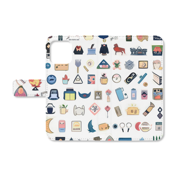 手帳型iPhoneケース - iPhone12 / 12 Pro - ストラップ穴 あり