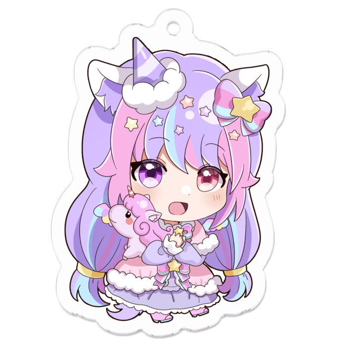 アクリルキーホルダー(コーティング) - 50 x 50 (mm)