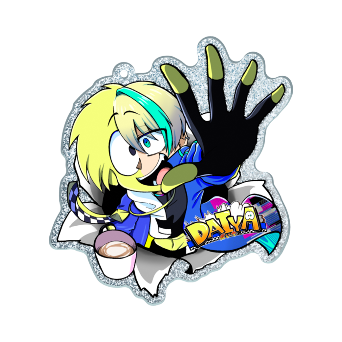 ラメアクリルキーホルダー - 70 × 70mm