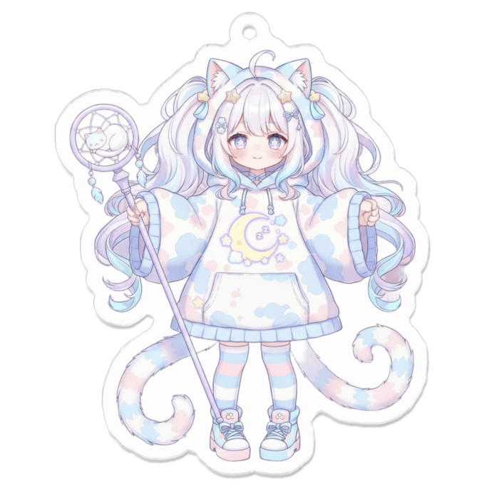 アクリルキーホルダー - 70 x 70 (mm)