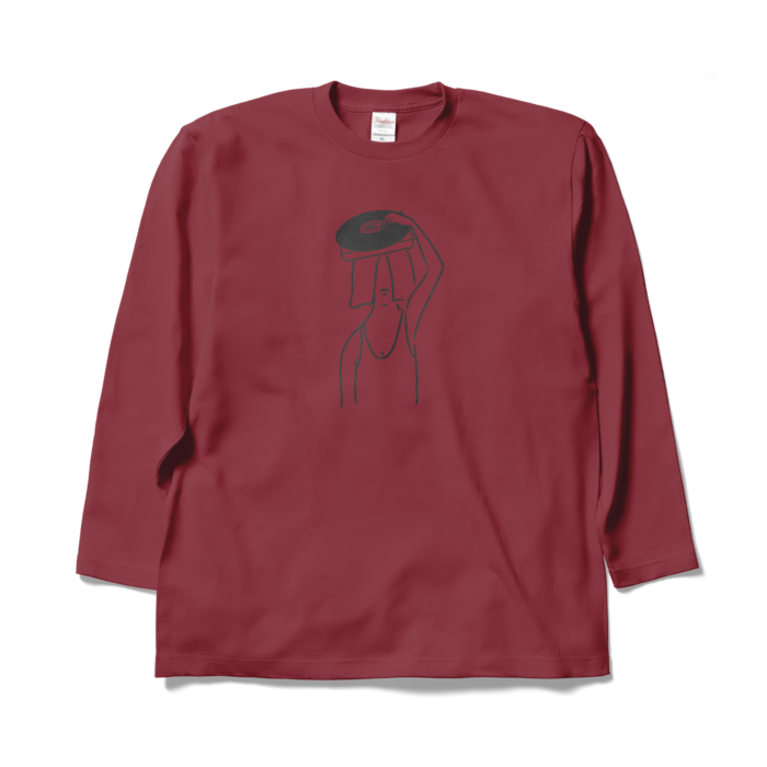 ロングスリーブTシャツ - XL - バーガンディ