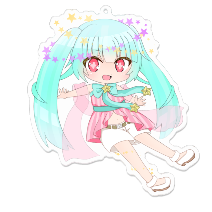 アクリルキーホルダー - 100 x 100 (mm)