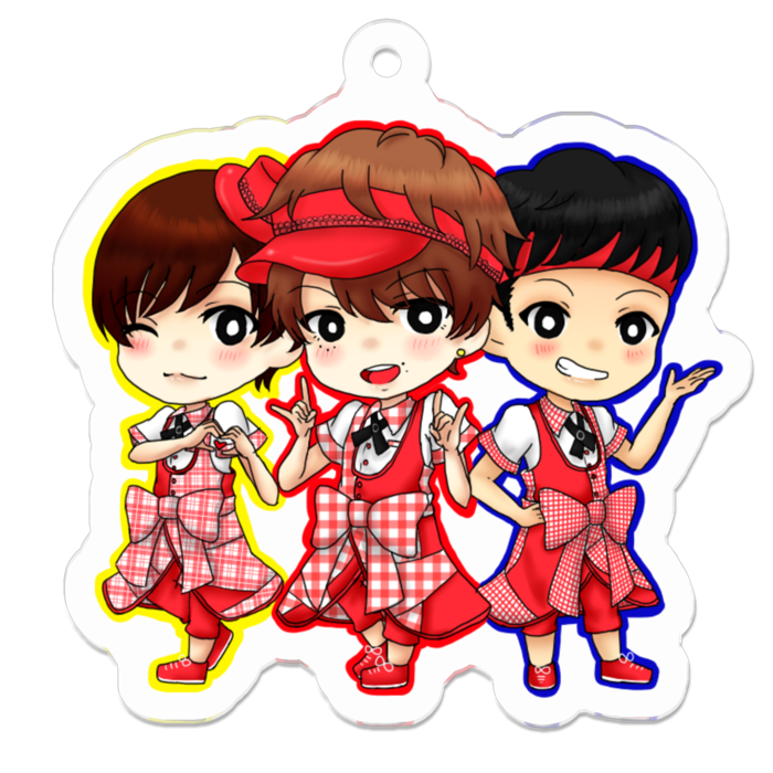 アクリルキーホルダー - 50 x 50 (mm)