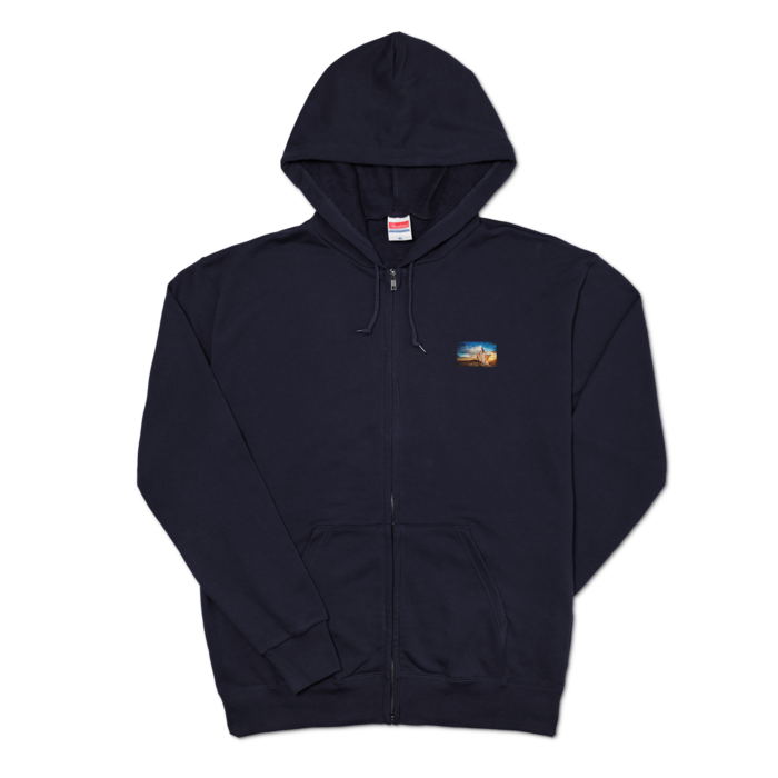 ジップパーカー - XL - ネイビー