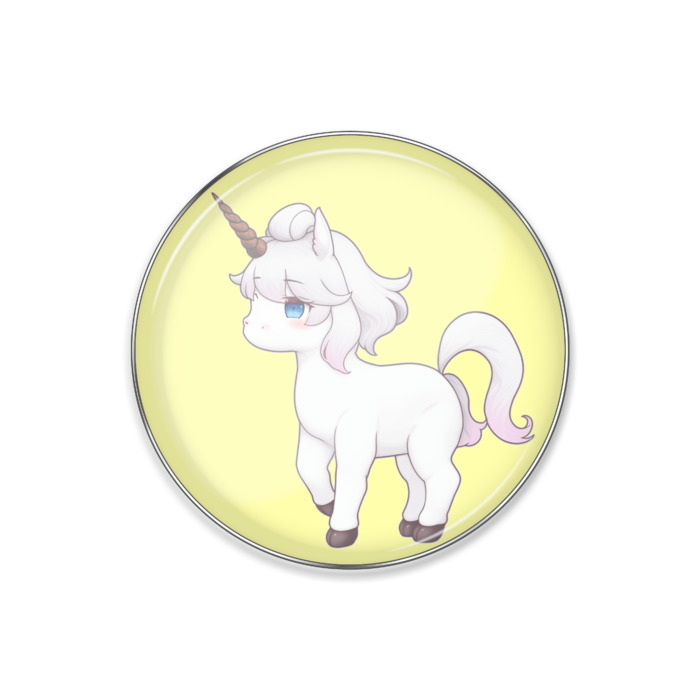 No.5c「ユニコーン」黄ピンバッジ