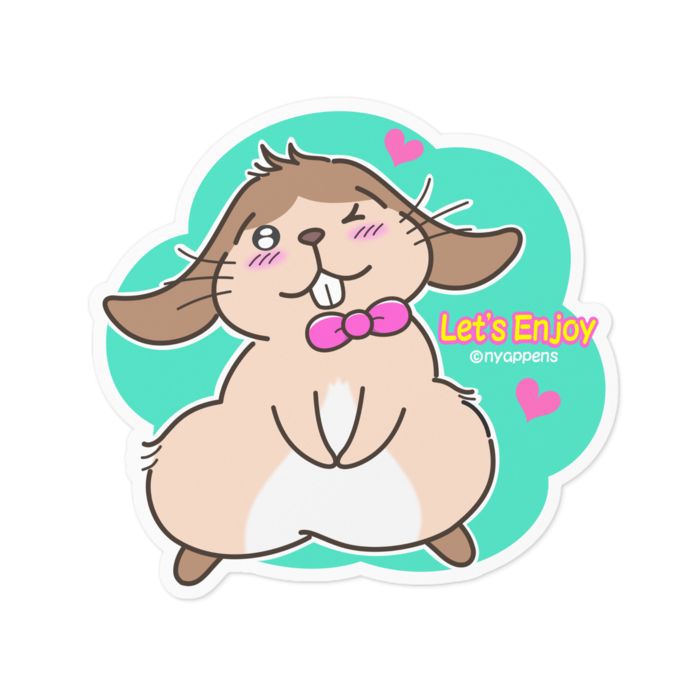 ステッカー - 100 x 100 (mm)白