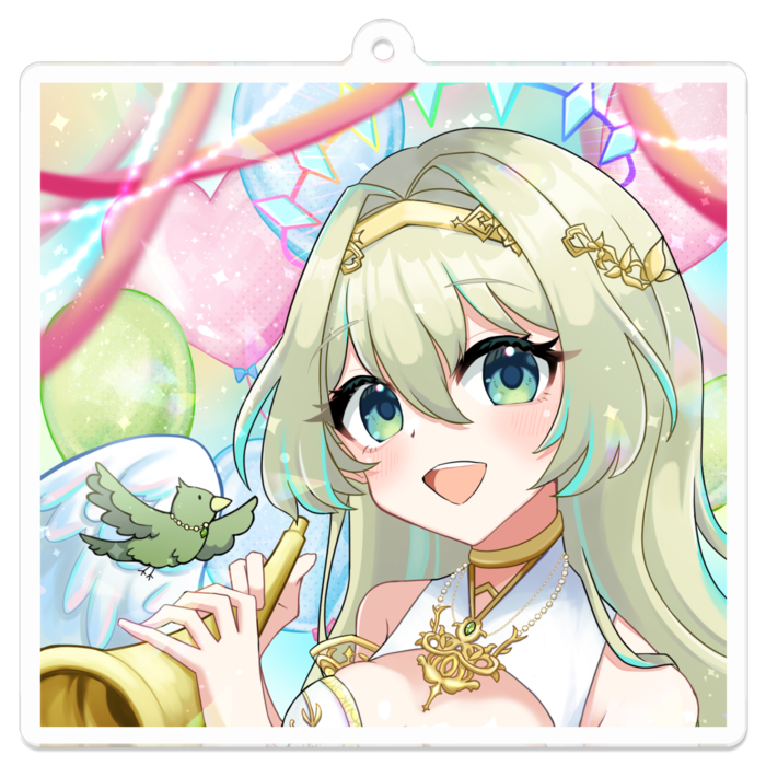 アクリルキーホルダー(コーティング) - 70 x 70 (mm)