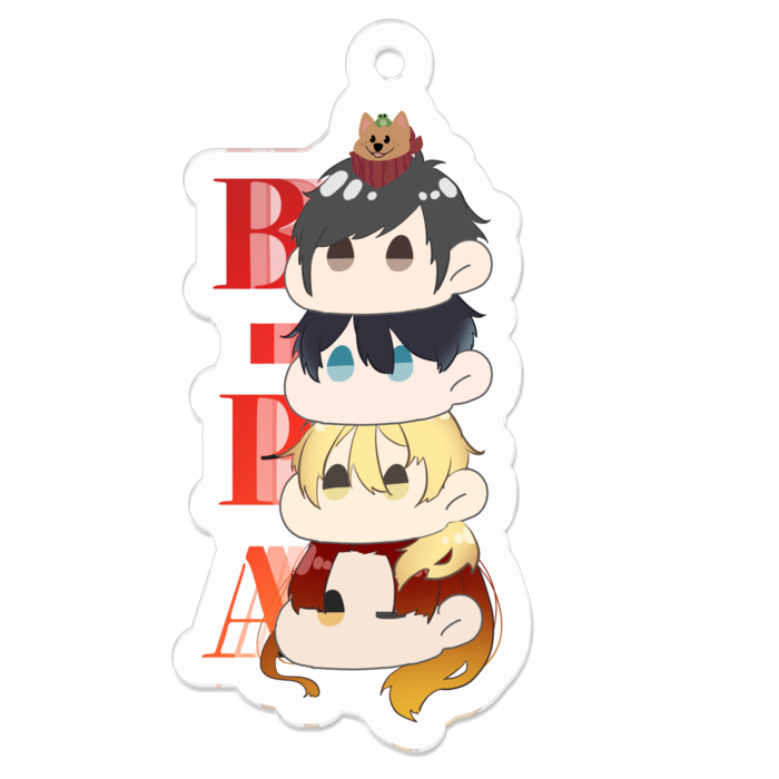 アクリルキーホルダー（コーティング） - 50 x 50 (mm)