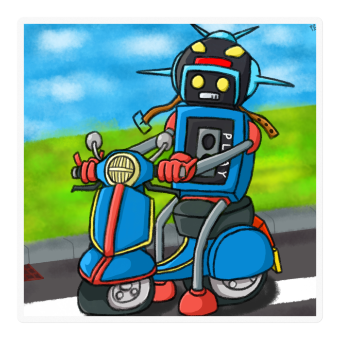 ステッカー - 100 x 100 (mm)(1)
