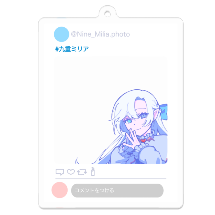 アクリルキーホルダー - 70 x 70 (mm)